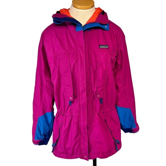 Patagonia Jackets & Blazers - Patagonia Women's Magenta Jacket with Blue & Orange Accents
